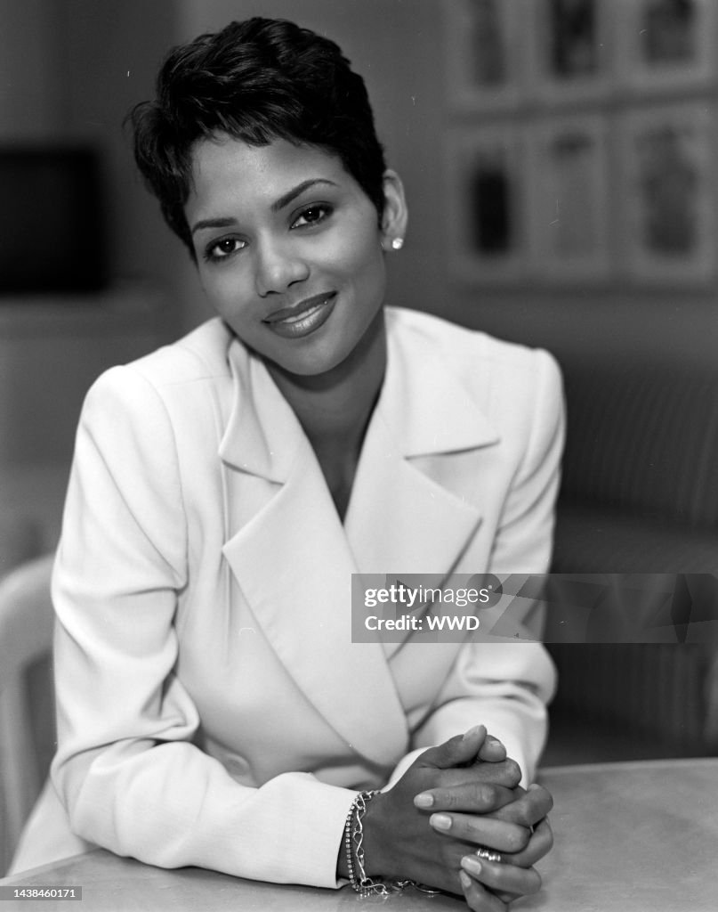 Neas Berry Actress Halle Berry poses for photos during an interview about being ...