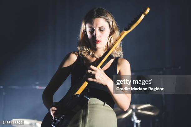 Ellie Rowsell of the English rock band Wolf Alice performs on stage at La Riviera on November 02, 2022 in Madrid, Spain.