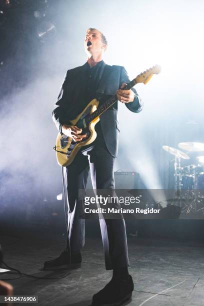 Joff Oddie of the English rock band Wolf Alice performs on stage at La Riviera on November 02, 2022 in Madrid, Spain.