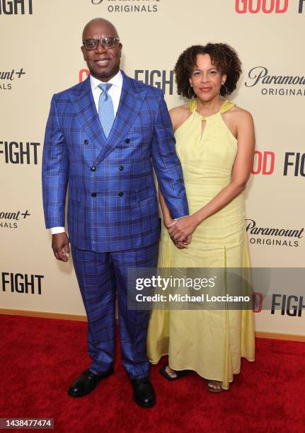 Andre Braugher and Ami Brabson attend Paramount+'s "The Good Fight" Series Finale Screening at Museum of Art and Design Theater on November 02, 2022...