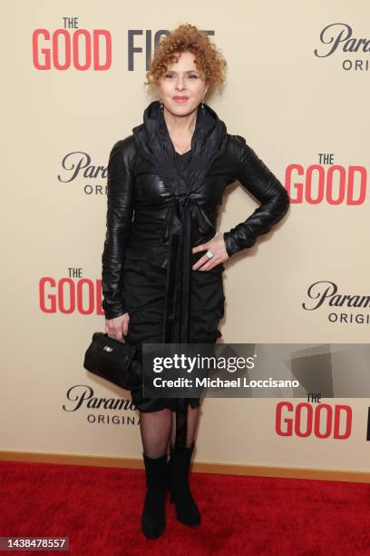 Bernadette Peters attends Paramount+'s "The Good Fight" Series Finale Screening at Museum of Art and Design Theater on November 02, 2022 in New York...