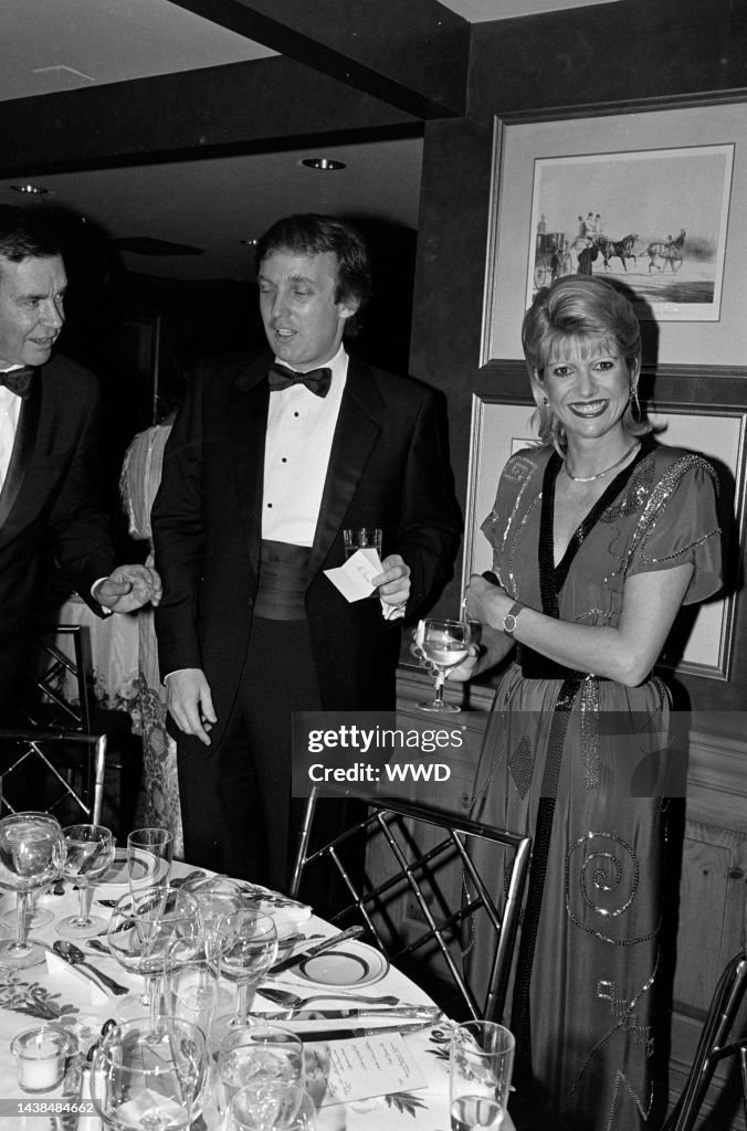 Ivana Ritz Donald J. Trump and Ivana Trump attend a party at the Ritz-Carlton ...