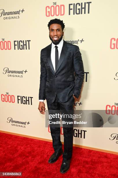 Nyambi Nyambi attends "The Good Fight" Series Finale Red Carpet & Event on November 02, 2022 in New York City.