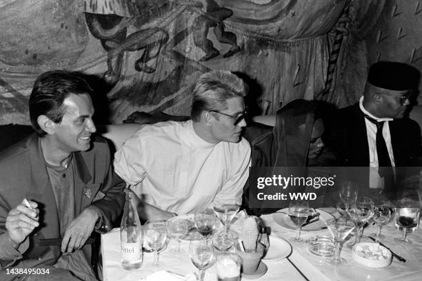 Actor Dolph Lundgren, entertainer Grace Jones and guests attend the opening night of Paris party season at the Palace nightclub.