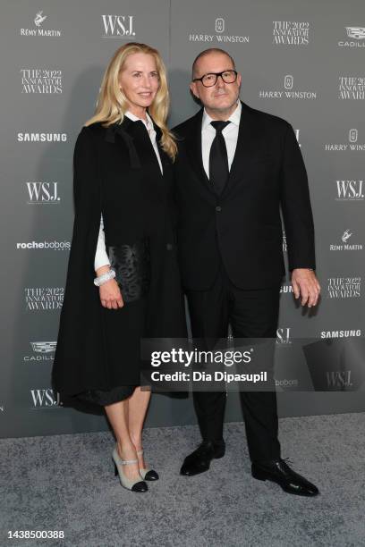 Laurene Powell Jobs and Jony Ive attend the WSJ. Magazine 2022 Innovator Awards at Museum of Modern Art on November 02, 2022 in New York City.