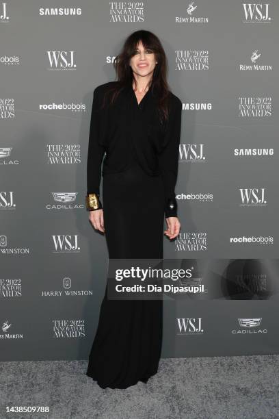 Charlotte Gainsbourg attends the WSJ. Magazine 2022 Innovator Awards at Museum of Modern Art on November 02, 2022 in New York City.