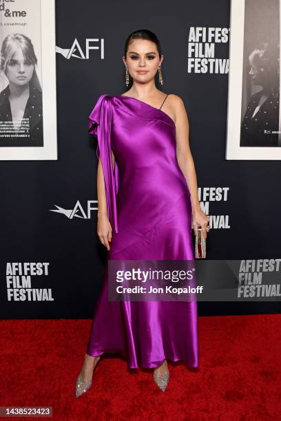 Selena Gomez attends the "Selena Gomez: My Mind And Me" Opening Night World Premiere during 2022 AFI Fest at TCL Chinese Theatre on November 02, 2022...