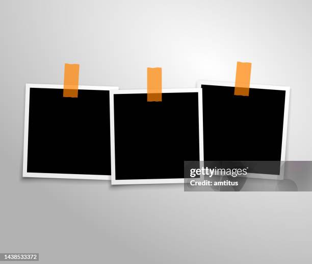 polaroid-gruppe - emulsionslift stock-grafiken, -clipart, -cartoons und -symbole