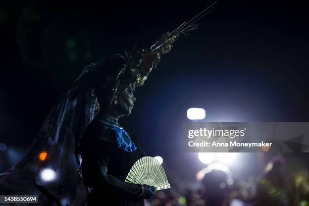 Celebrants dressed up as Catrinas, Mexico's lady of death who serves as a reminder to enjoy life and embrace mortality, compete for title of the best...