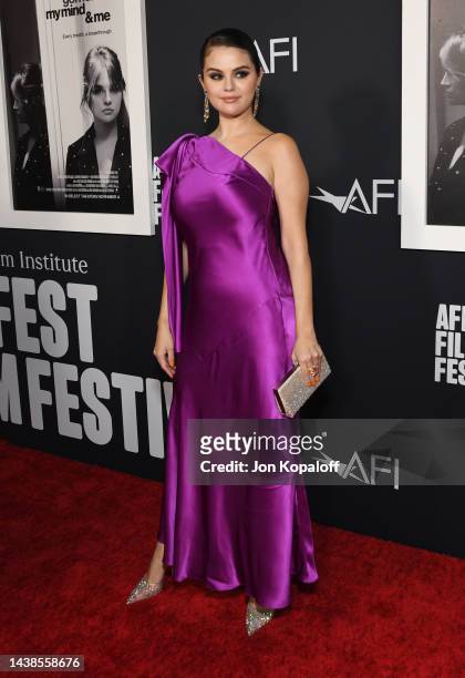 Selena Gomez attends 2022 AFI Fest - "Selena Gomez: My Mind And Me" Opening Night World Premiere at TCL Chinese Theatre on November 02, 2022 in...