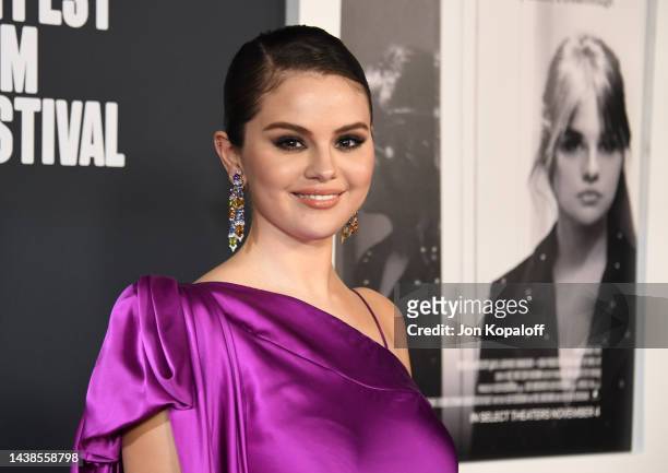 Selena Gomez attends 2022 AFI Fest - "Selena Gomez: My Mind And Me" Opening Night World Premiere at TCL Chinese Theatre on November 02, 2022 in...