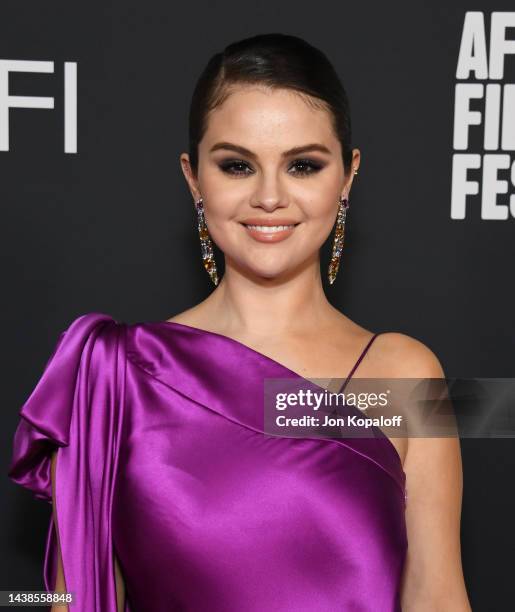 Selena Gomez attends 2022 AFI Fest - "Selena Gomez: My Mind And Me" Opening Night World Premiere at TCL Chinese Theatre on November 02, 2022 in...