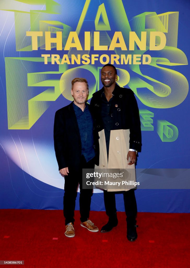 Nicholas Gleeson Paul Gleeson and Nicholas Alexander attend Thai Night AFM 2022 Brings ...