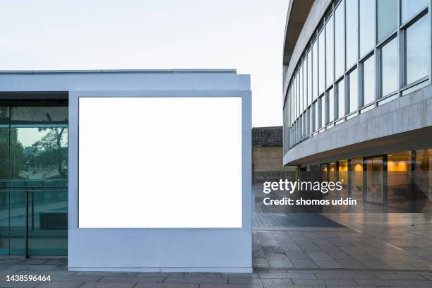 blank digital billboard - lightbox stock pictures, royalty-free photos & images