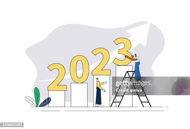 illustrations, cliparts, dessins animés et icônes de reprise économique en 2023. - affaires finance et industrie