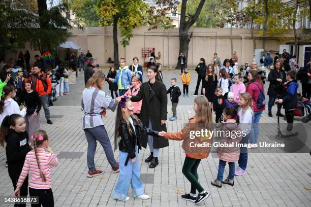 Participants of the "4 Steps" dance project organized a dance flash mob with children on October 30, 2022 in Odesa, Ukraine. On October 30, the...