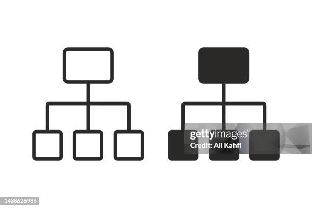 hierarchy icon - hierarchy stock illustrations