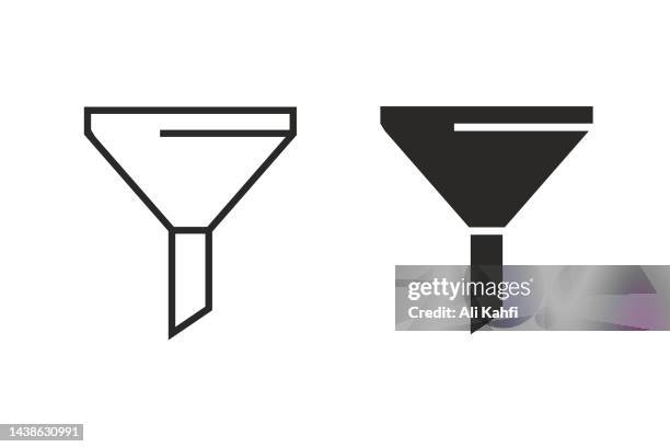 filter icon - colander stock illustrations