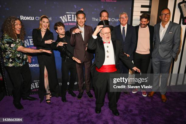 Weird Al" Yankovic, Evan Rachel Wood, Daniel Radcliffe, Eric Appel, Rob Holmes, Dr. Demento, David Eilenberg, Colin Davis and Charlie Collier attend...