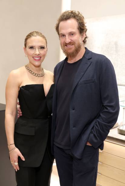 Scarlett Johansson and David Yurman President Evan Yurman attend an event hosted by David Yurman in support of Lower Eastside Girls Club at David...
