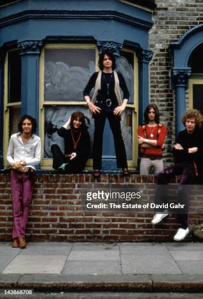 Progressive rock band Yes pose for a portrait in July 1969 in London, England.