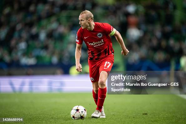 Sebastian Rode Sebastian Rode of Frankfurt controls the ball during the UEFA... News ...
