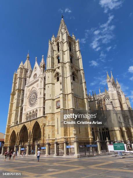 Cathedral of Santa María de Regla de León on July 11, 2021 in Leon, Castilla y Leon, Spain. (Photo by Cristina Arias/Cover/Getty Images