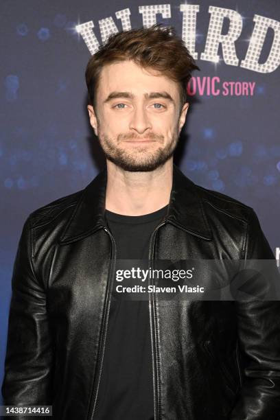 Daniel Radcliffe attends US Premiere Of Weird: The Al Yankovic Story at Alamo Drafthouse Cinema Brooklyn on November 01, 2022 in Brooklyn, New York.