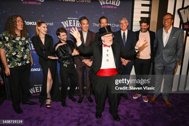 Weird Al Yankovic, Evan Rachel Wood, Daniel Radcliffe, Eric Appel, Rob Holmes, Dr. Demento, David Eilenberg, Colin Davis and Charlie Collier attend...