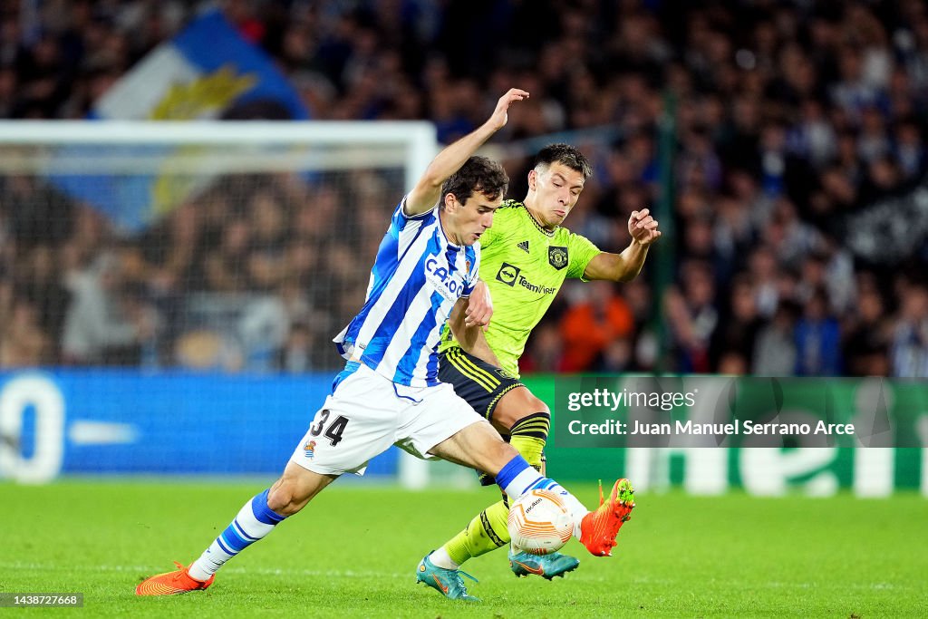 Real Sociedad v Manchester United: Group E - UEFA Europa League