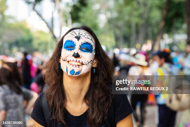 painted face - mexico city tourist stock pictures, royalty-free photos & images