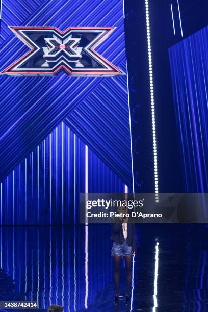 Francesca Michielin during the second live of X Factor 16 2022 at Repower Theatre on November 03, 2022 in Assago, Italy.