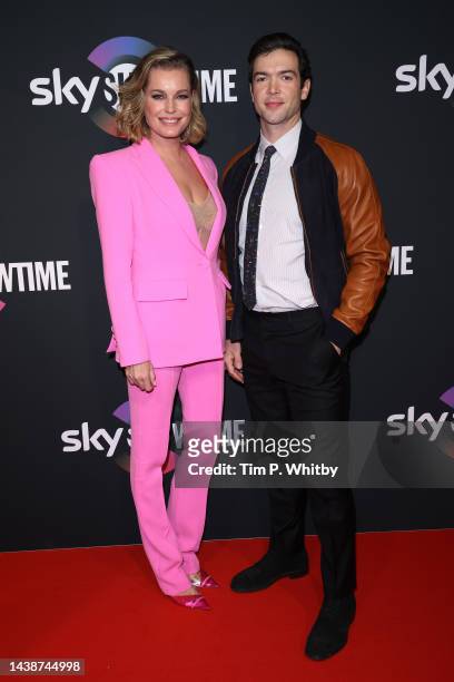 Rebecca Romijn and Ethan Peck attend the exclusive new streaming service SkyShowtime launch event at Transformatorhuis on November 03, 2022 in...