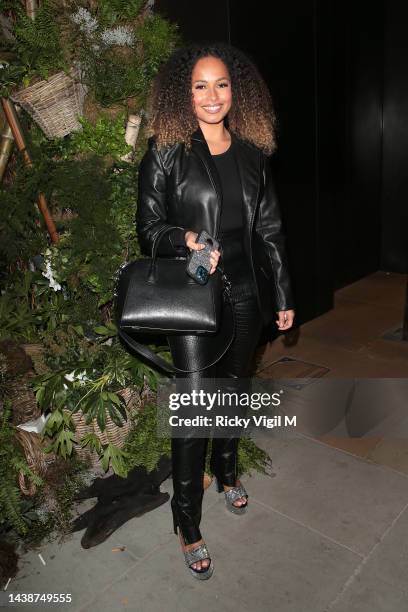 Amber Gill seen attending Quiz - launch party at The Maine on November 03, 2022 in London, England.