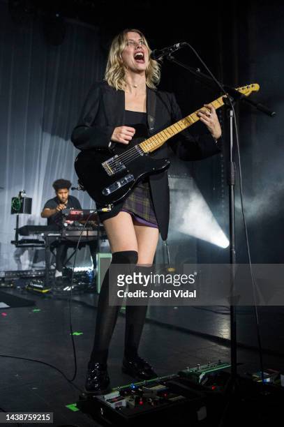 Ellie Roswell of Wolf Alice performs on stage at Sala Apolo on November 03, 2022 in Barcelona, Spain.