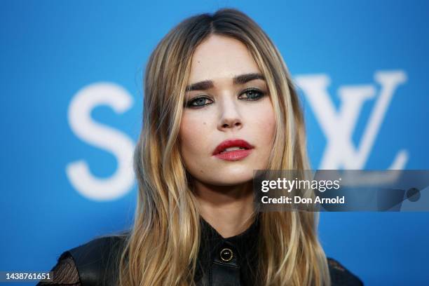 Gabriella Brooks attends the Louis Vuitton SEE LV exhibition opening on November 03, 2022 in Sydney, Australia.