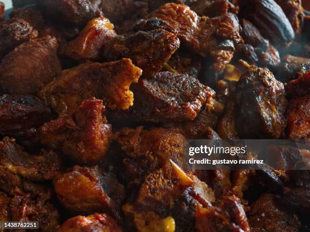 pork pig fried meat - healthy fats stock pictures, royalty-free photos & images