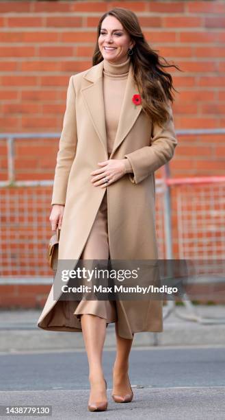 Catherine, Princess of Wales visits 'The Street' community hub during an official visit to Scarborough on November 3, 2022 in Scarborough, England....