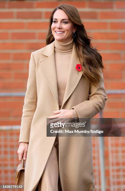 Catherine, Princess of Wales visits 'The Street' community hub during an official visit to Scarborough on November 3, 2022 in Scarborough, England....