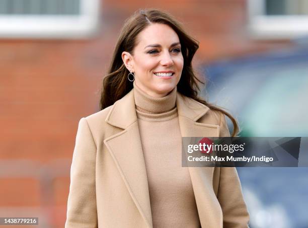 Catherine, Princess of Wales visits 'The Street' community hub during an official visit to Scarborough on November 3, 2022 in Scarborough, England....