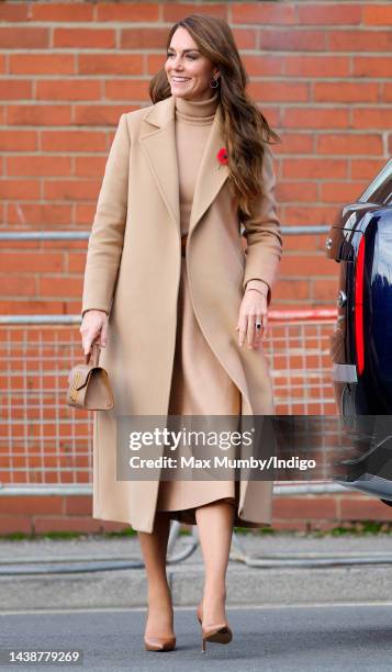 Catherine, Princess of Wales visits 'The Street' community hub during an official visit to Scarborough on November 3, 2022 in Scarborough, England....