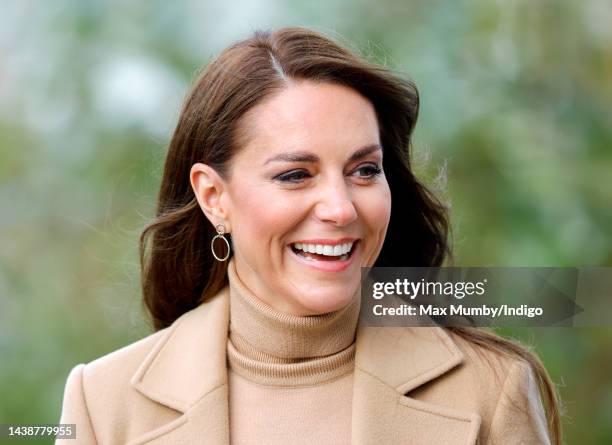 Catherine, Princess of Wales visits 'The Street' community hub during an official visit to Scarborough on November 3, 2022 in Scarborough, England....