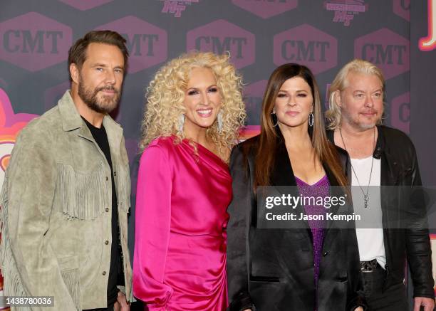 Jimi Westbrook, Kimberly Schlapman, Karen Fairchild and Phillip Sweet of Little Big Town attend The Judds Love Is Alive The Final Concert hosted by...