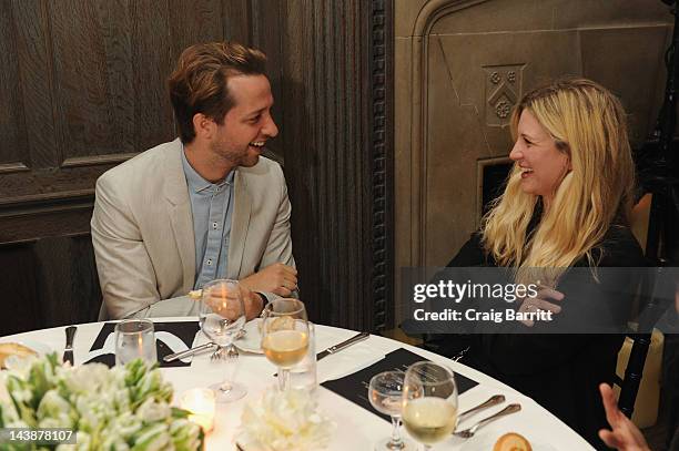 Derek Blasberg and Kristina O'Neil attend a dinner in honour of Frieze Project Artists hosted by Frieze Art Inc and Mulberry at Crown on May 4, 2012...