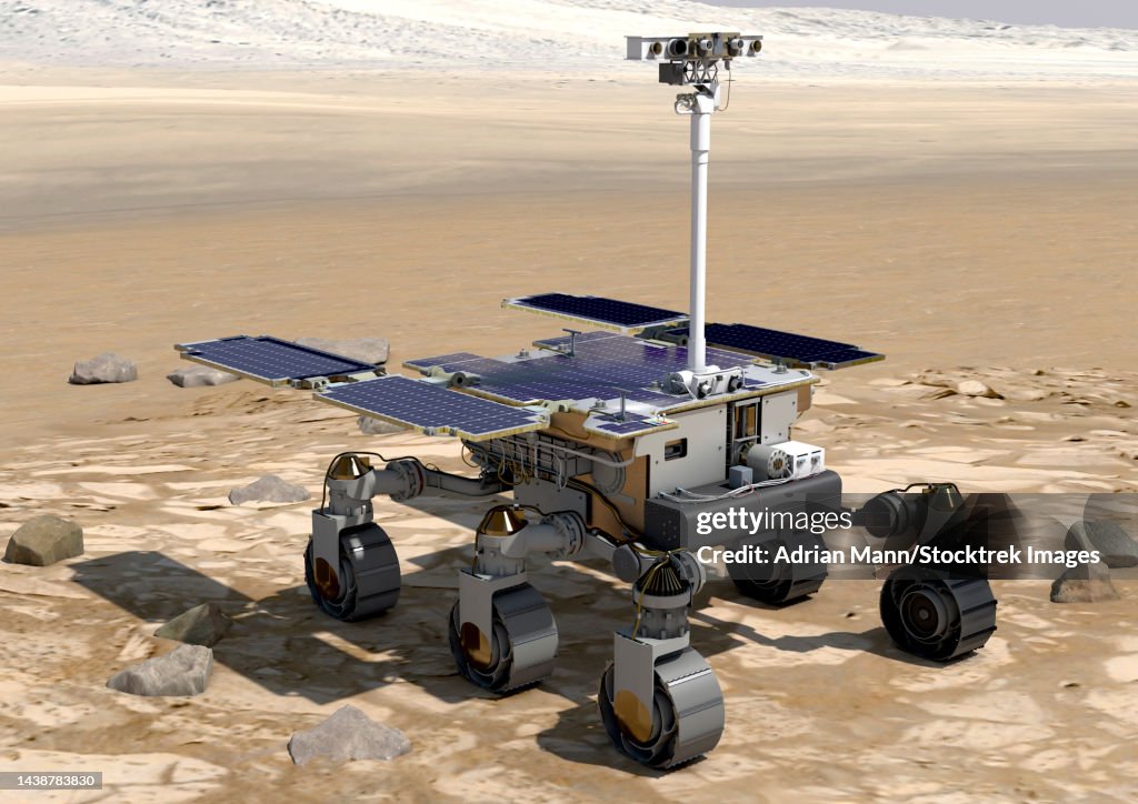 Artists Concept Of The Rosalind Franklin Exomars Rover On A Mars Artists Concept Of The Rosalind Franklin Exomars Rover On A Mars