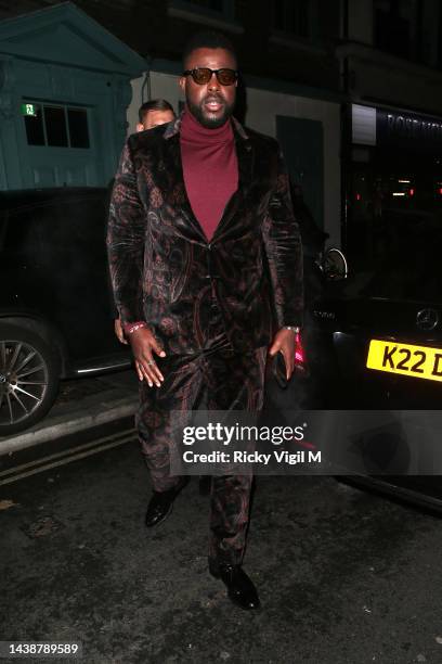 Winston Duke seen attending the European Premiere after party for "Black Panther: Wakanda Forever" at Outernet London on November 03, 2022 in London,...