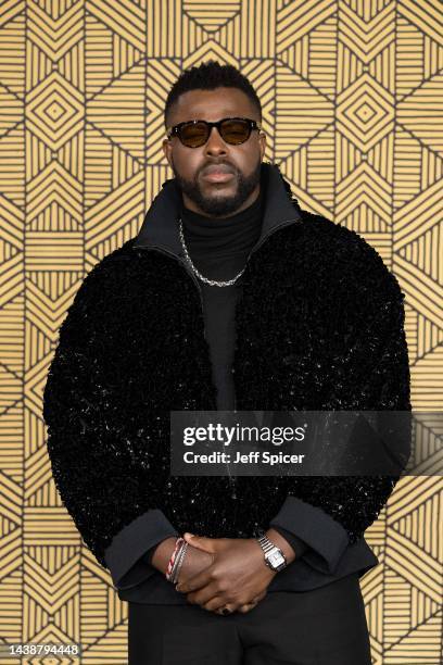 Winston Duke attends the "Black Panther: Wakanda Forever" European Premiere at Cineworld Leicester Square on November 03, 2022 in London, England.