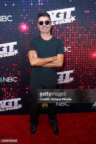 Simon Cowell attends "America's Got Talent: All-Stars" red carpet at Radford Studio Center on November 03, 2022 in Studio City, California.