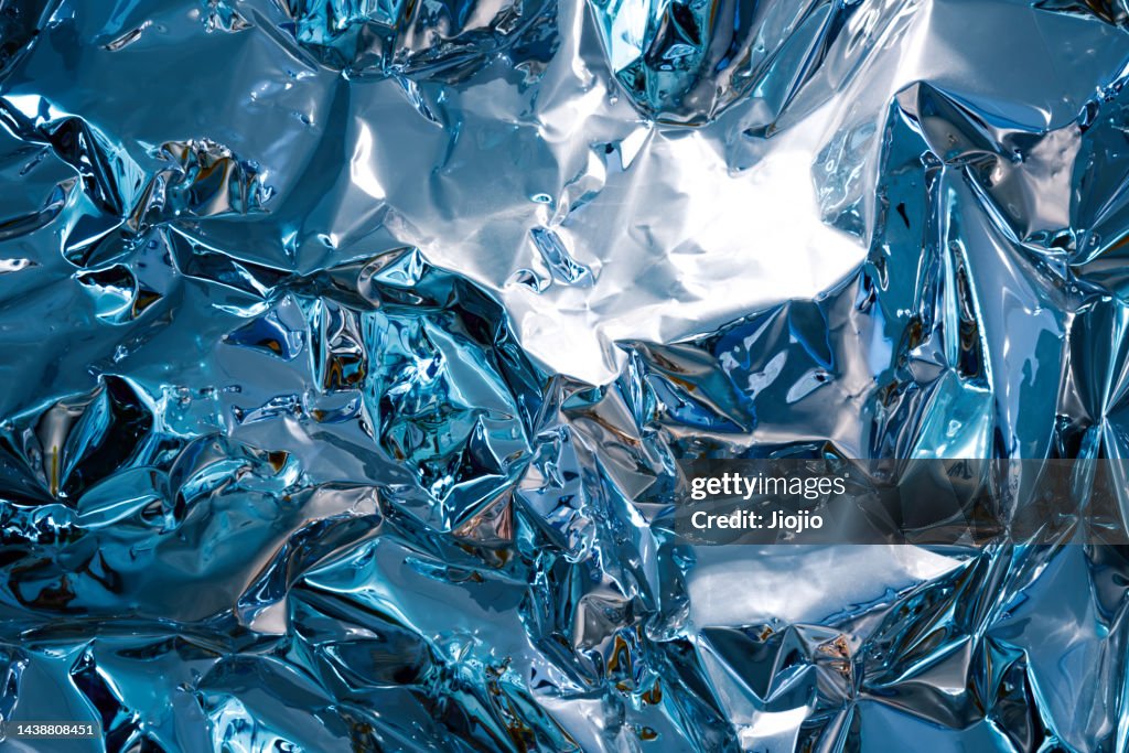 Crumpled Aluminum Foil Texture