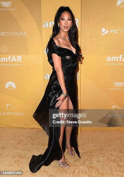 Kimora Lee Simmons arrives at the 2022 amfAR Gala Los Angeles at